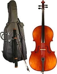 木製チェロと弓のセット 木製チェロと弓のセット 木製チェロと弓の