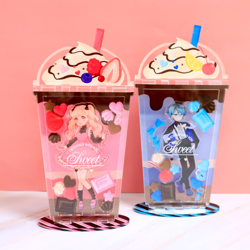 チョコレートドリンクアクリルフレーム ストロベリーレッド| FUKUYA