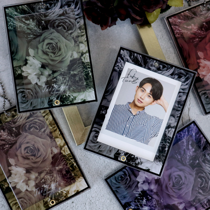 フォトカードアクリルフレーム モノトーンフラワー【POPUP2023