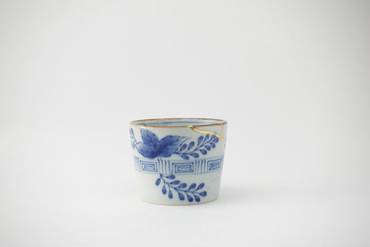 江戸初期 乾山手 鉄釉蕎麦猪口5客 口径約6.5㎝ 東Y7-0806⭐︎2Fタサチ