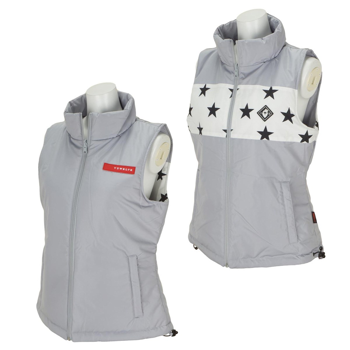 ヴィトゥエルヴ♡リバーシブル中綿ベスト♡ブラック♡M