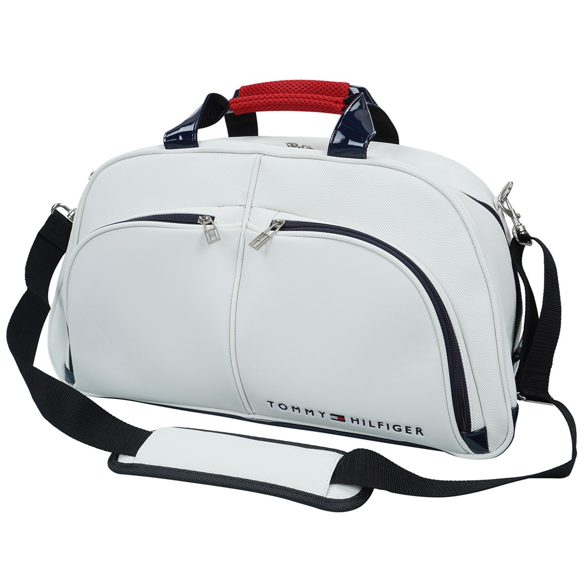 トミーヒルフィガーゴルフ 2WAY ボストンバッグ 白 トリコロール 新品