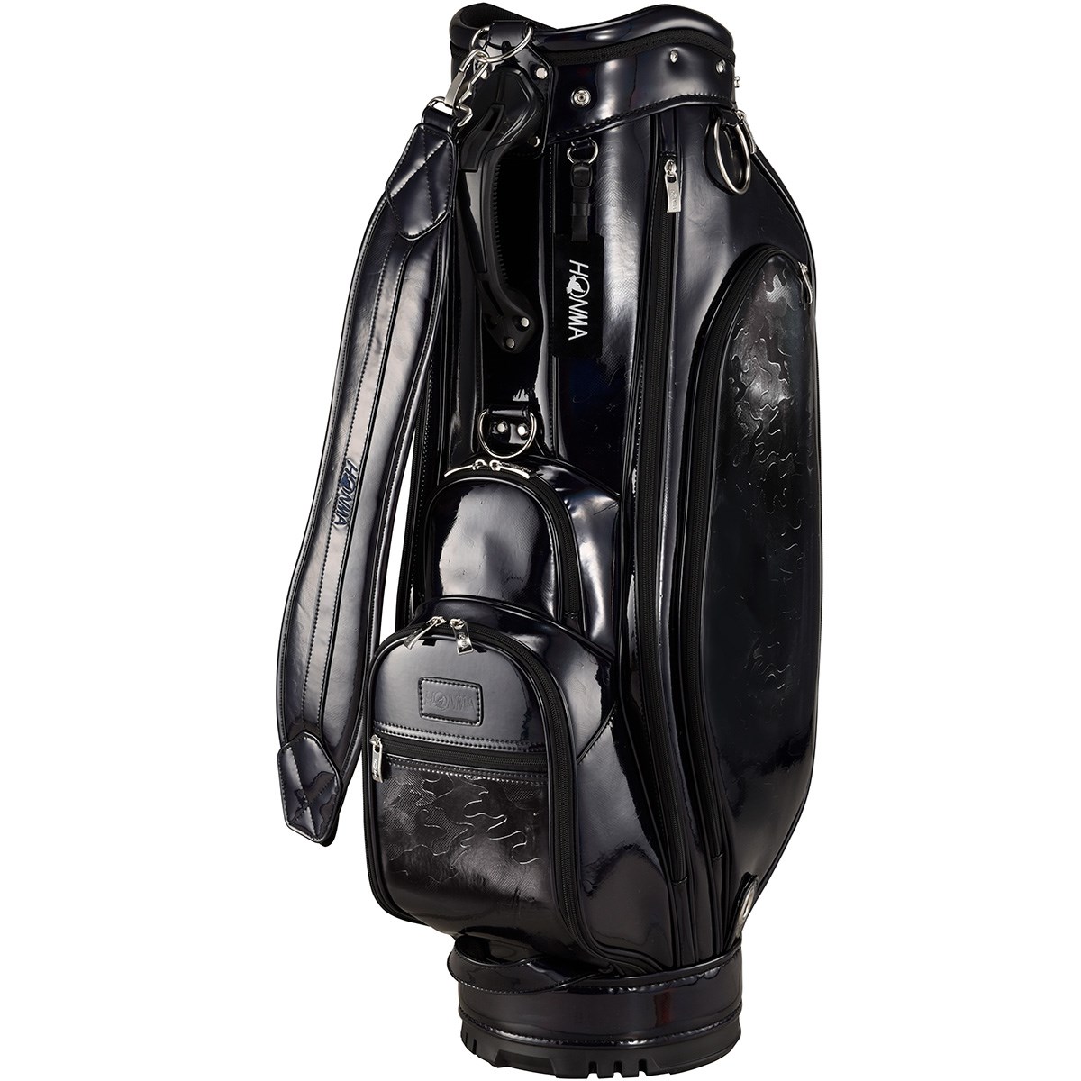 本間ゴルフ キャディバッグ 9型 UNISEX ブラック ゴルフバッグ HONMA