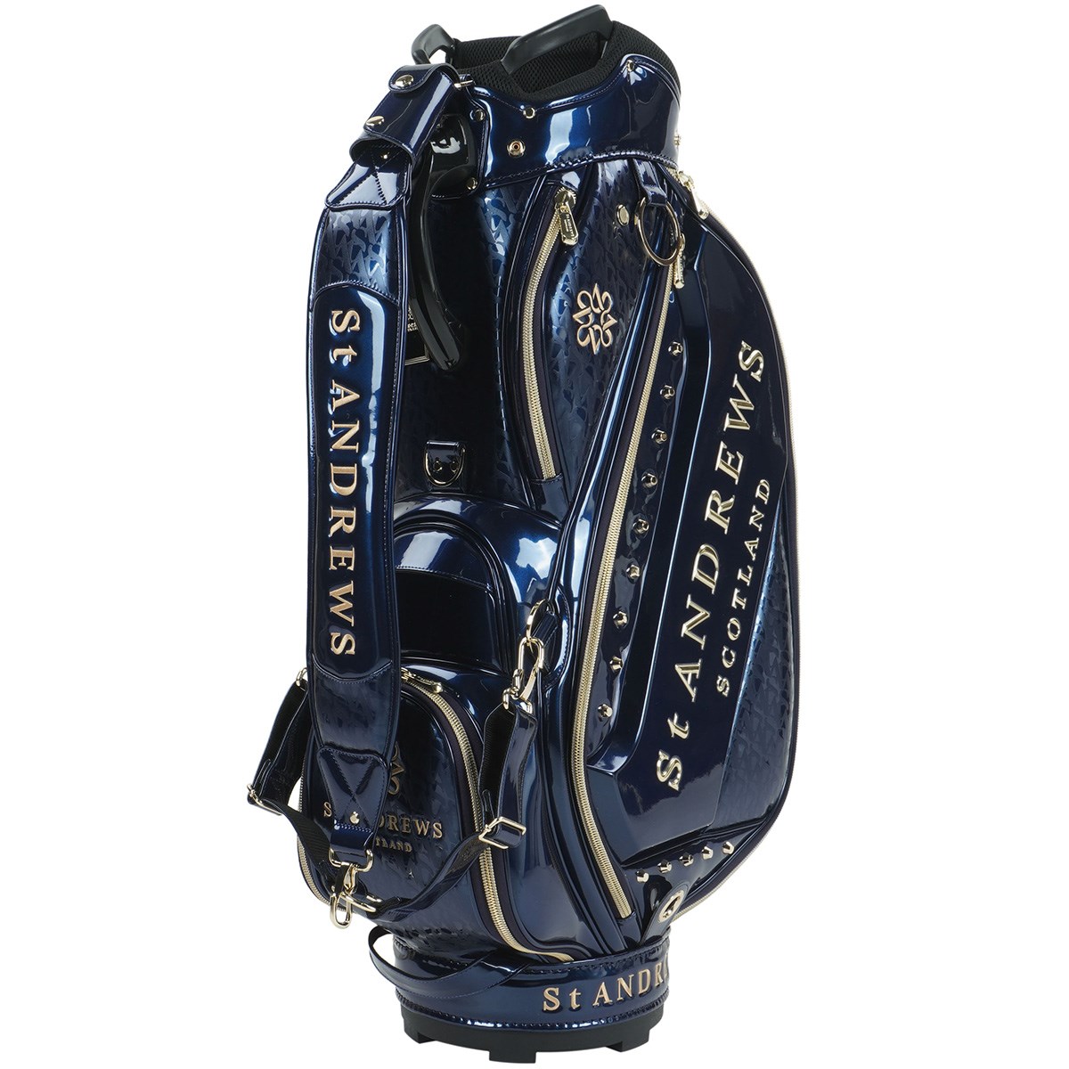 カ*ン様 St Andrews セントアンドリュース ゴルフバッグ ネイビー×ゴ