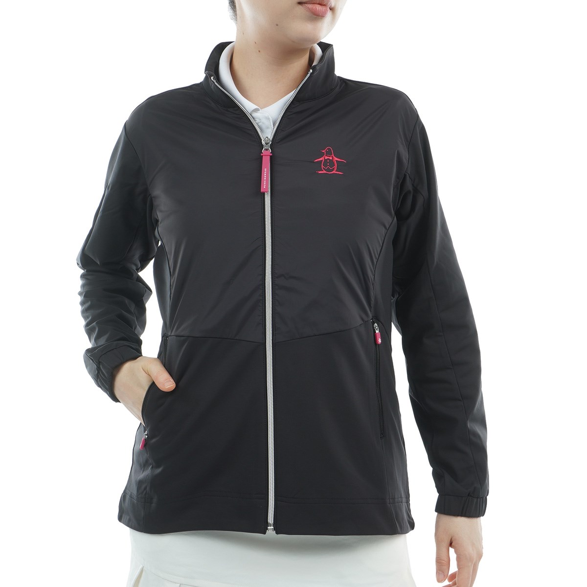 munsingwear フード付きジャケット レディース ブラック マンシング