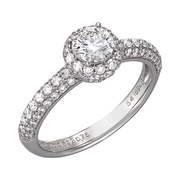 プラチナ ダイヤモンド リング 0.50カラット | 高品質 金・プラチナ