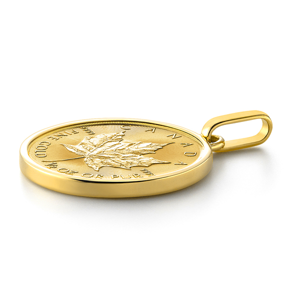 メイプルリーフ金貨 1/2オンス ペンダントトップ | 高品質 金・プラチナ