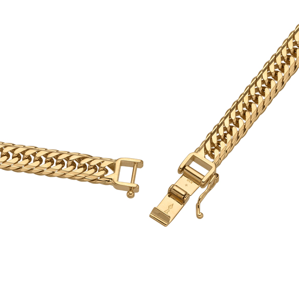 K18イエローゴールド キヘイネックレス（18面カットトリプル） 50g