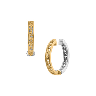 プラチナ/K18イエローゴールド ピアリング(リバーシブル) | 高品質 金