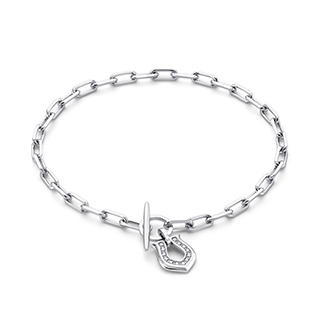 プラチナ ダイヤモンド ブレスレット 19cm | 高品質 金・プラチナ