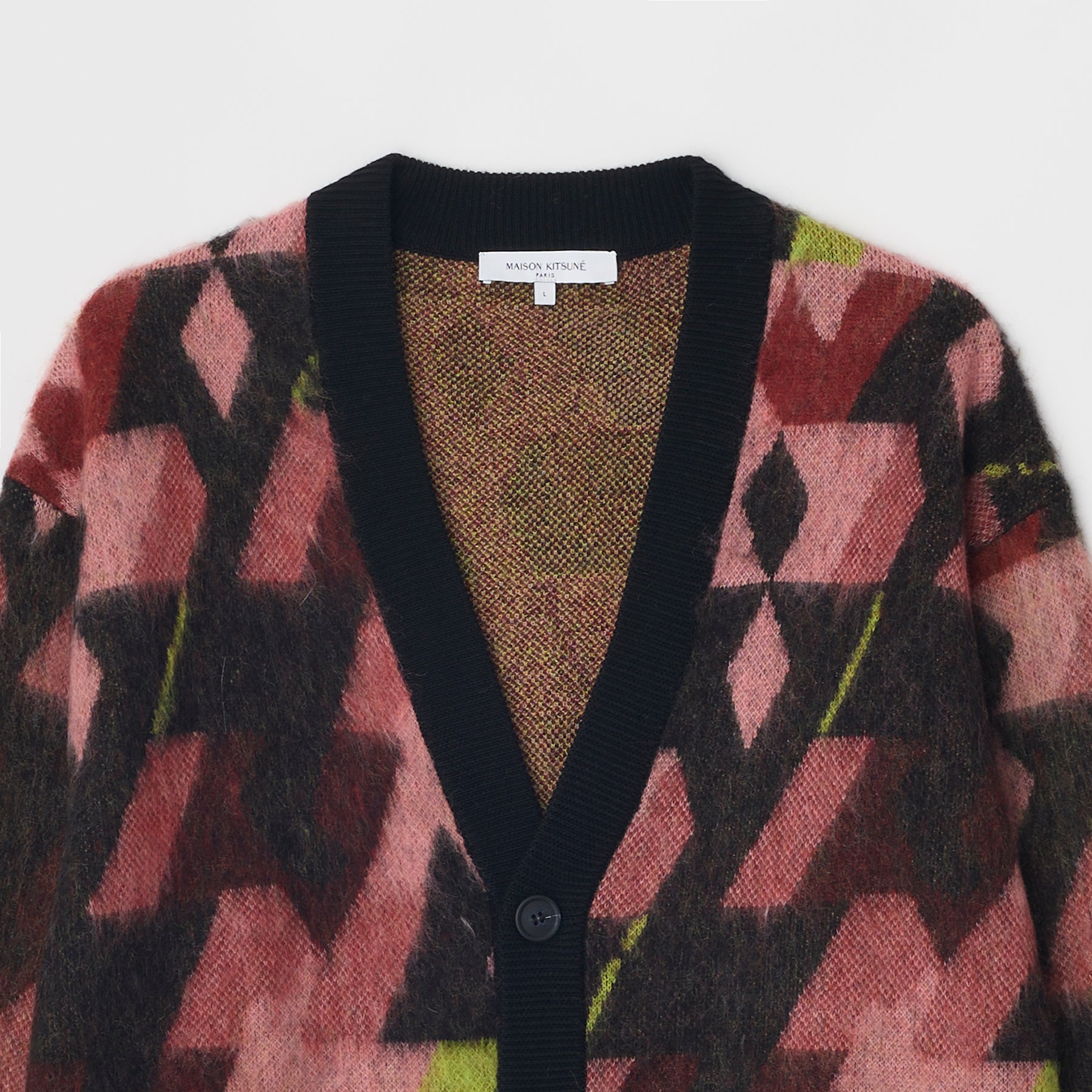 メゾンキツネ】GRAPHIC MOHAIR JACQUARD CARDIGAN – GQ SHOP