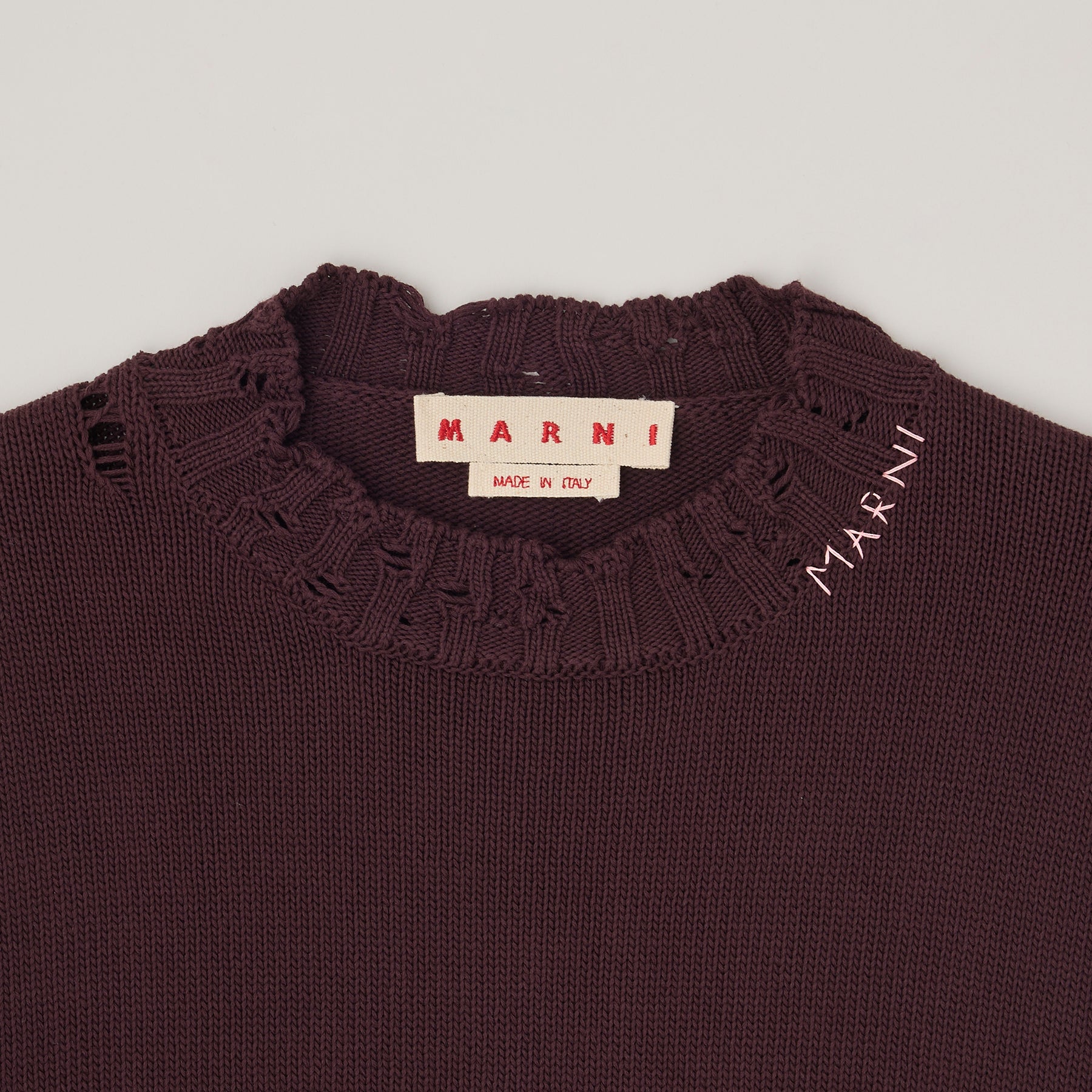 マルニ】ツイスト クルーネック セーター – GQ SHOP