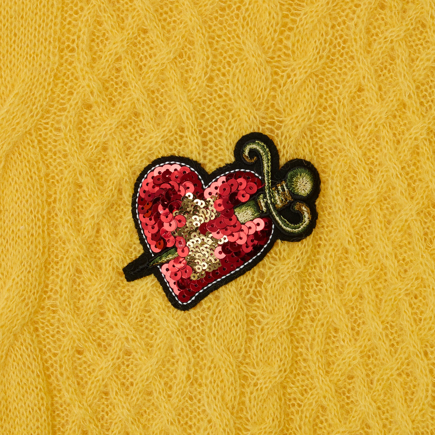 ダイリク】Heart Spangle Cable Mohair Knit – GQ SHOP