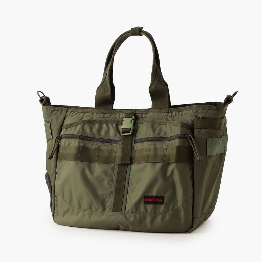 ブリーフィング ラウンドバッグ BRIEFING グリーンカモ コヨーテ