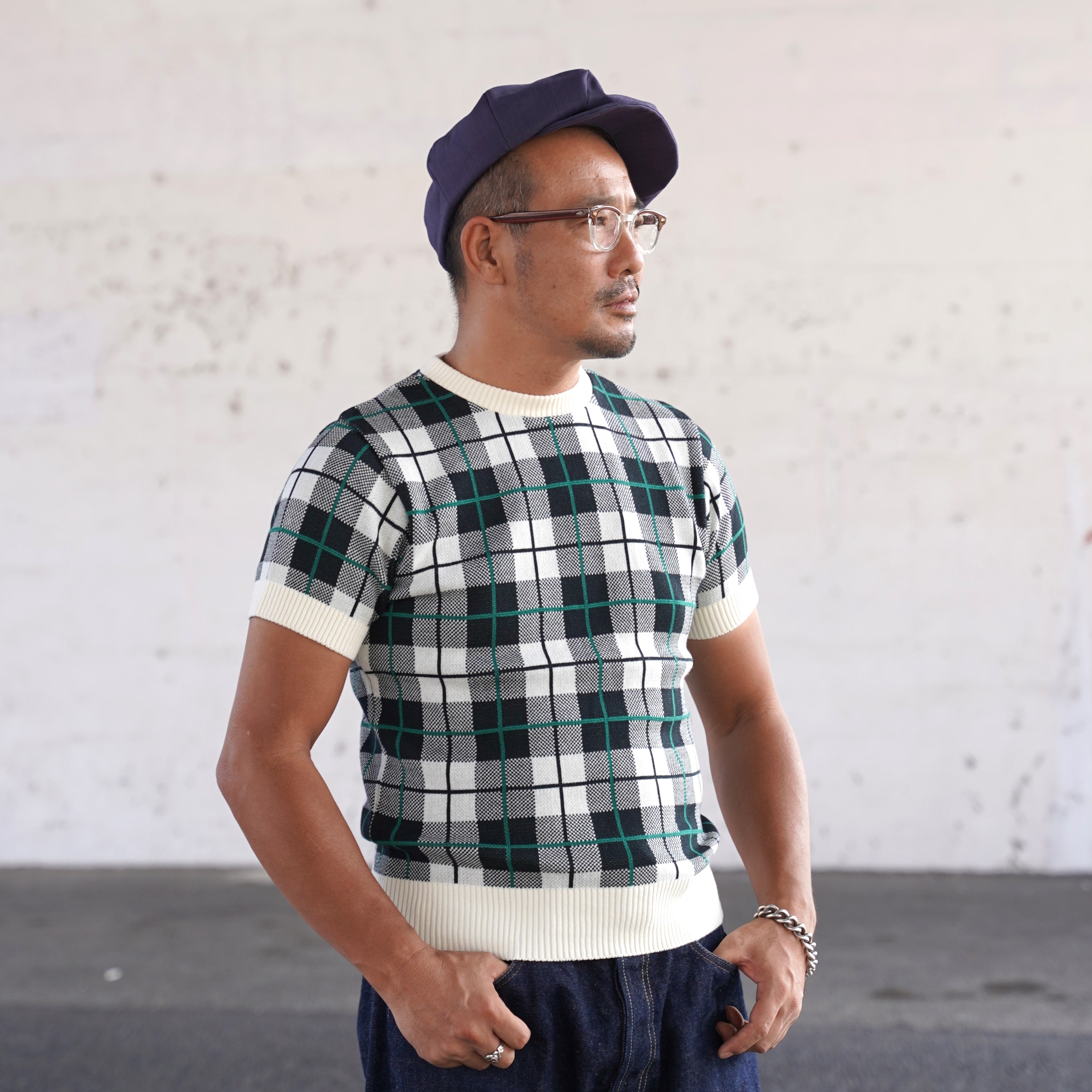 1940s Summer Knit / Check Pattern｜商品ページ – The GROOVIN HIGH