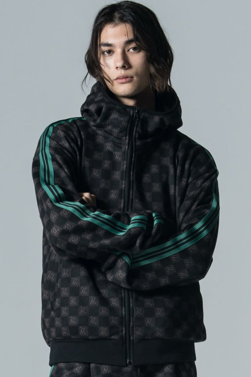 glamb (グラム) Monogram Hooded Jersey / モノグラムフーデッド