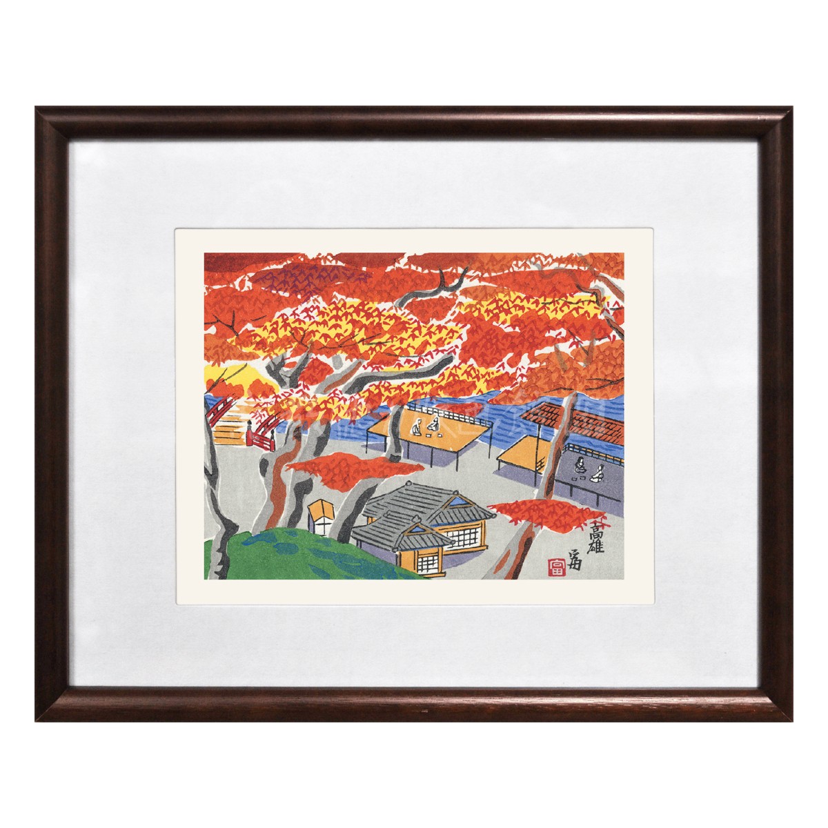 切手版『E-16 徳力富吉郎 木版画 切手版 高雄』｜【公式オンライン