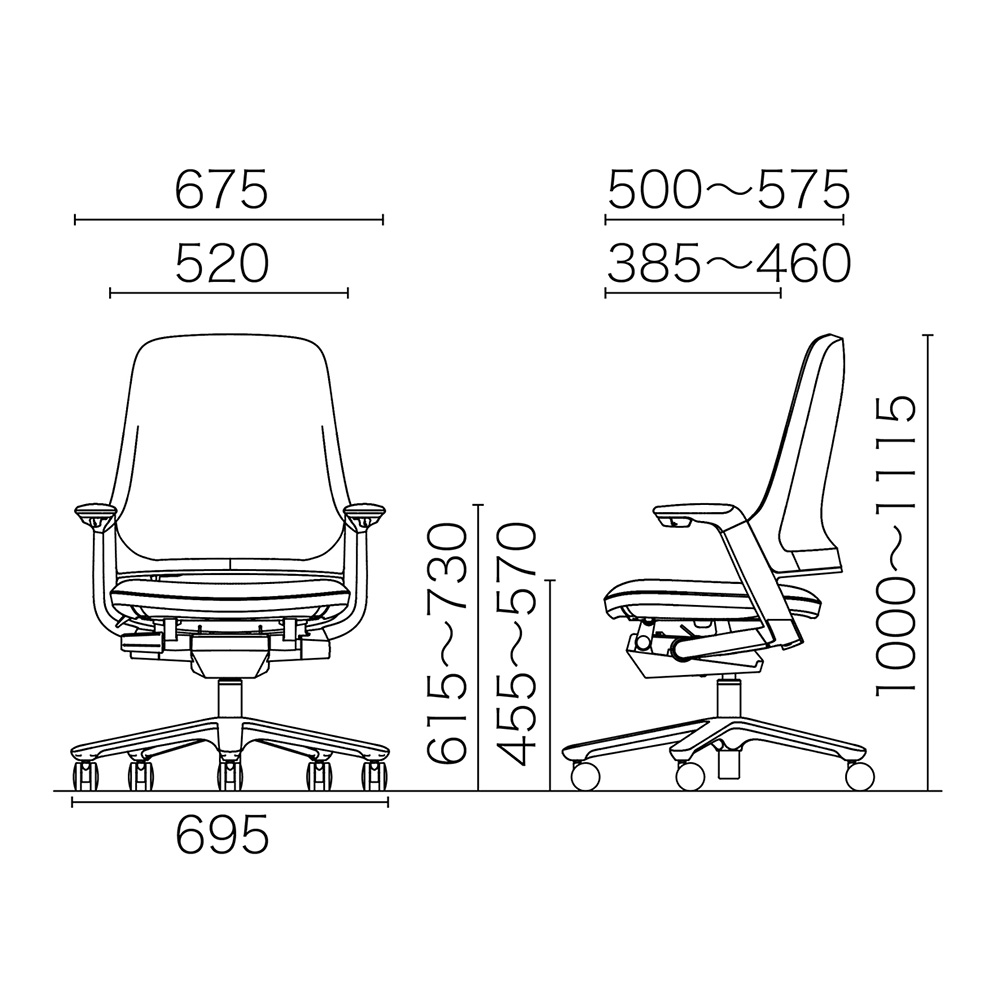 レオニスチェア ハイバック KJ-215LM-Z9T1｜エグゼクティブチェア