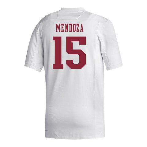 Indiana Hoosiers Adidas #15 Fernando Mendoza Student Athlete White