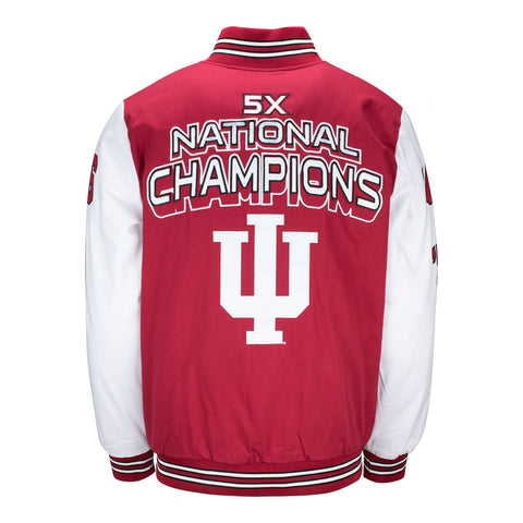 Indiana Hoosiers Varsity Basketball Championship Crimson Jacket