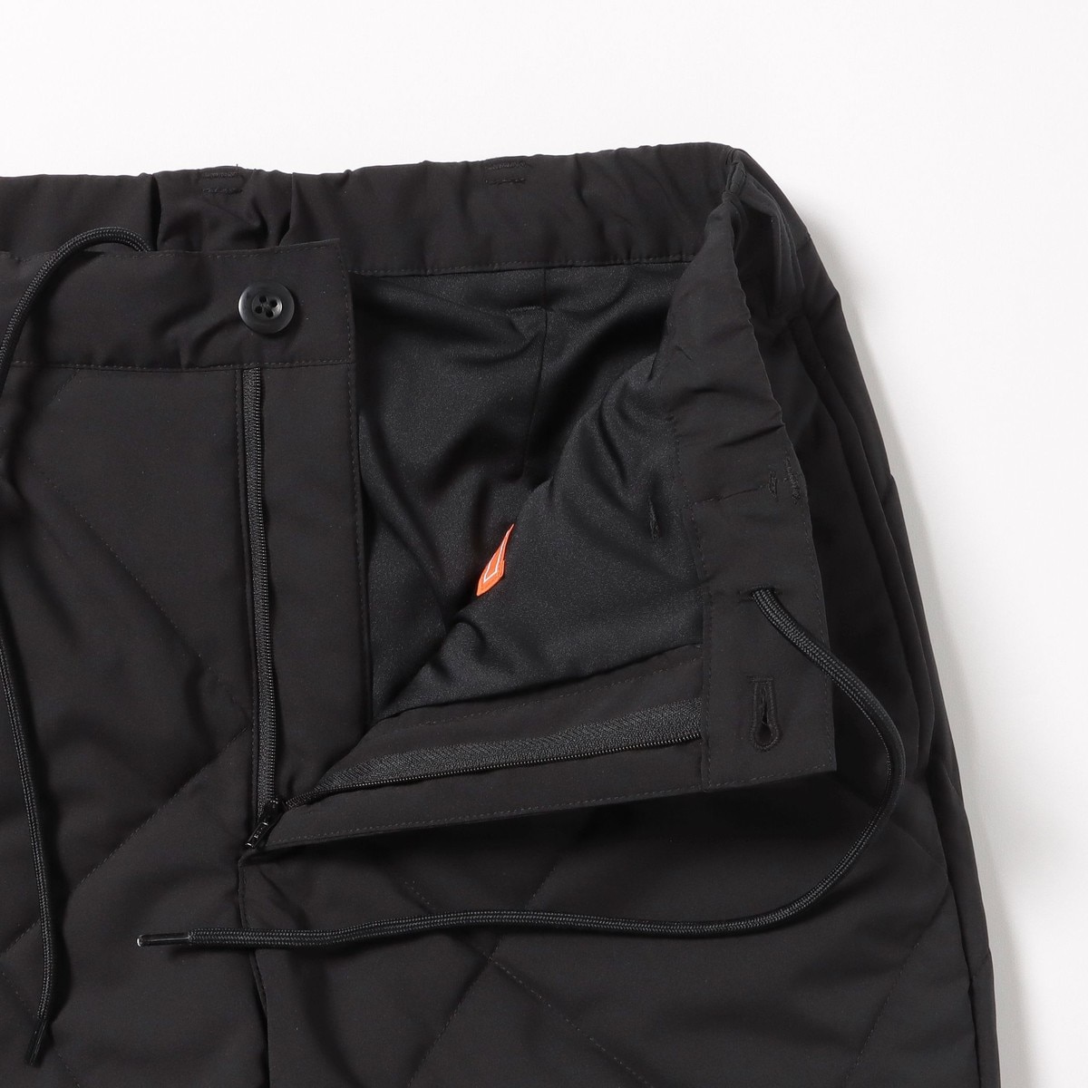 BEAMS GOLF ビームスゴルフ 格子キルト切り替え裾リブパンツ ORANGE