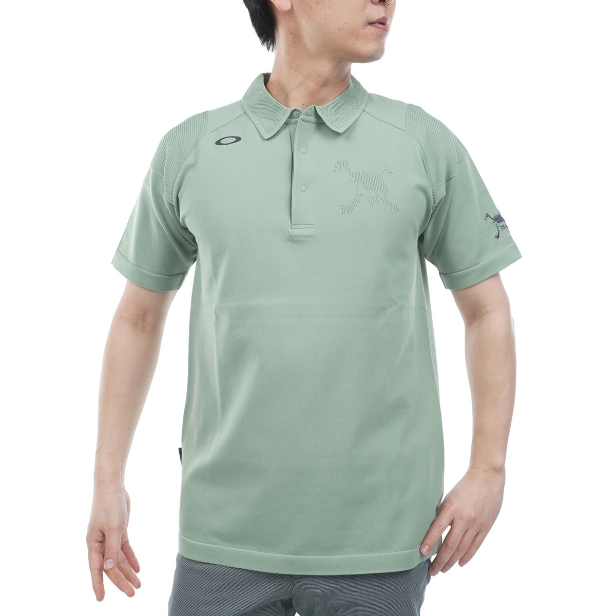 スカル ストレッチ LIMBER ニット半袖ポロシャツ(半袖シャツ