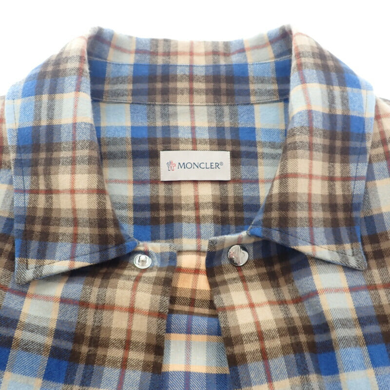 モンクレール MONCLER CAMICIA チェックシャツ トップス L