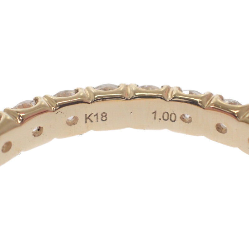 デザインジュエリー フルエタニティ 11号 リング K18イエローゴールド