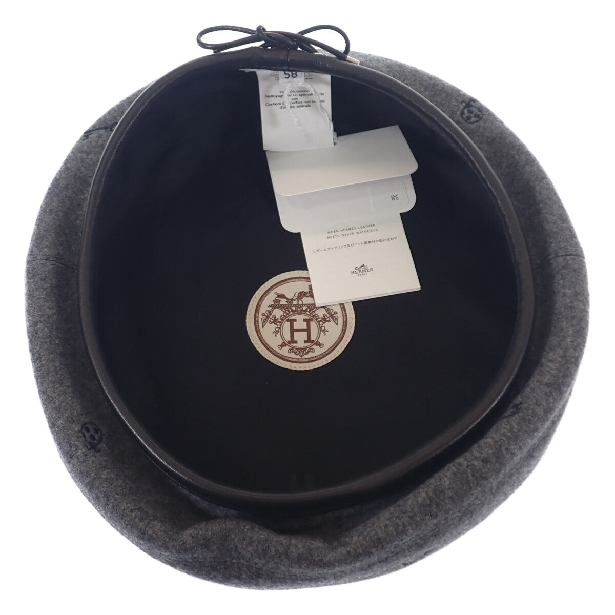 エルメス HERMES サントノーレチャーム 58 H212010N_GF58 ベレー帽