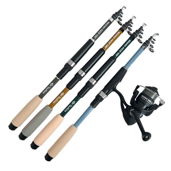 BEGINS PACK 180【振り出しコンパクトロッドとナイロン付きスピニング