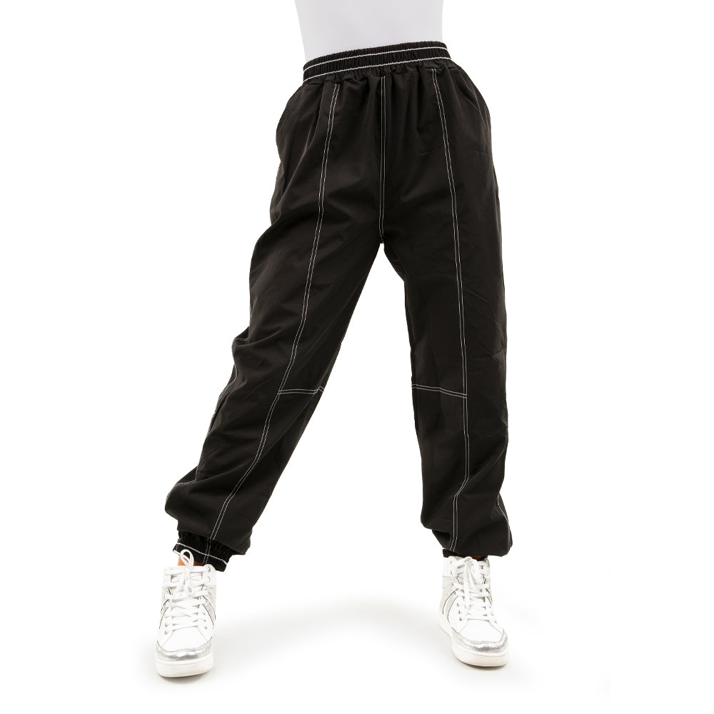 Contrast Stitch Elastic Joggers : AC6503 - Just For Kix