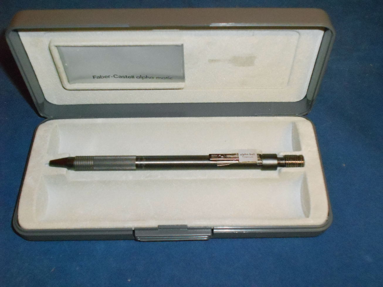 Faber Castell alpha-matic Titanium Kugelschreiber + OVP - kusera
