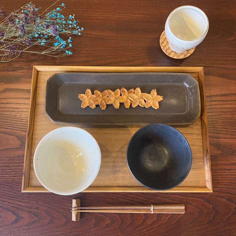 八角長皿 サビ釉｜古谷製陶所（信楽焼 陶器）【古65】 – nokaze｜陶器
