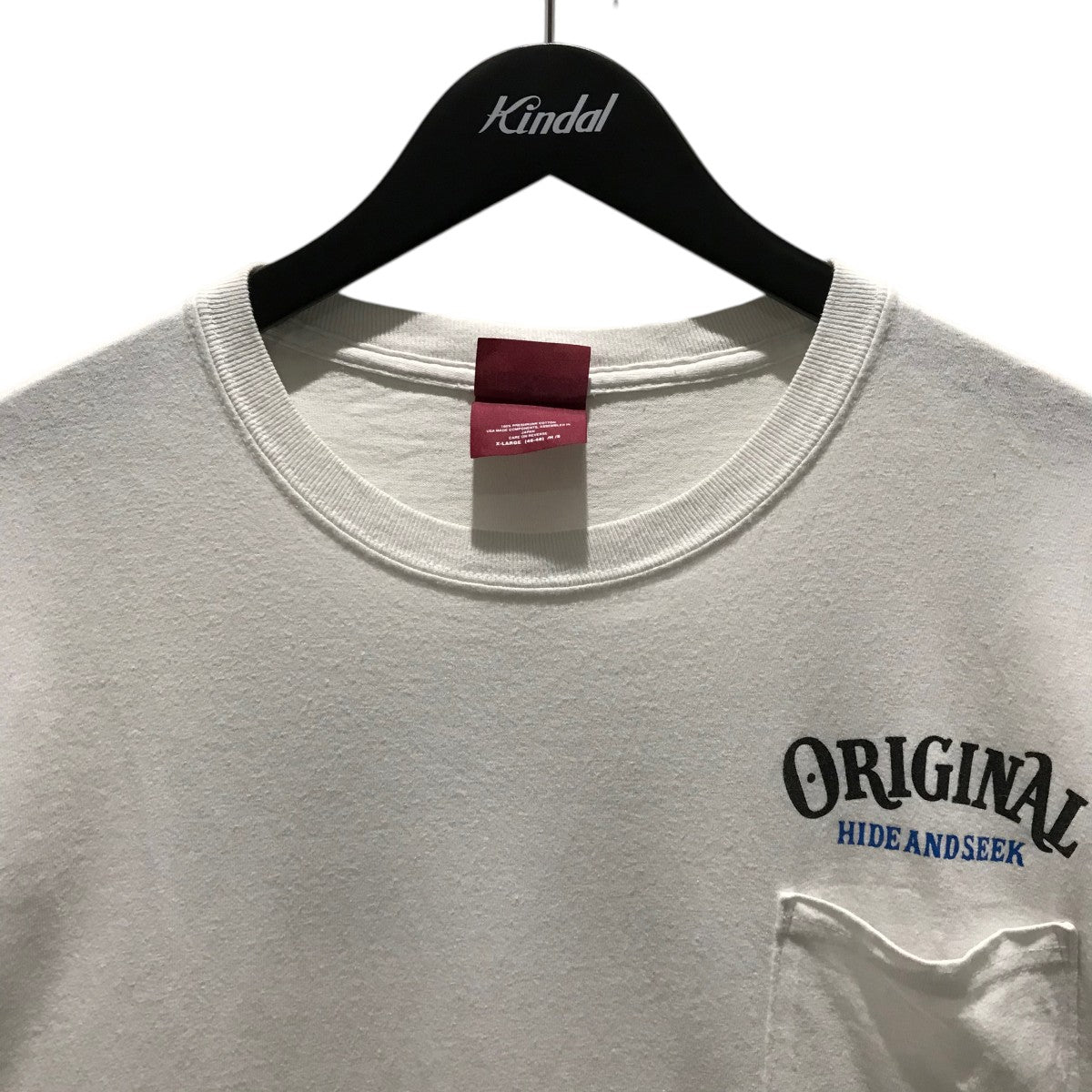HIDE AND SEEK×TENDERLOIN 胸ポケットTシャツ ホワイト サイズ XL