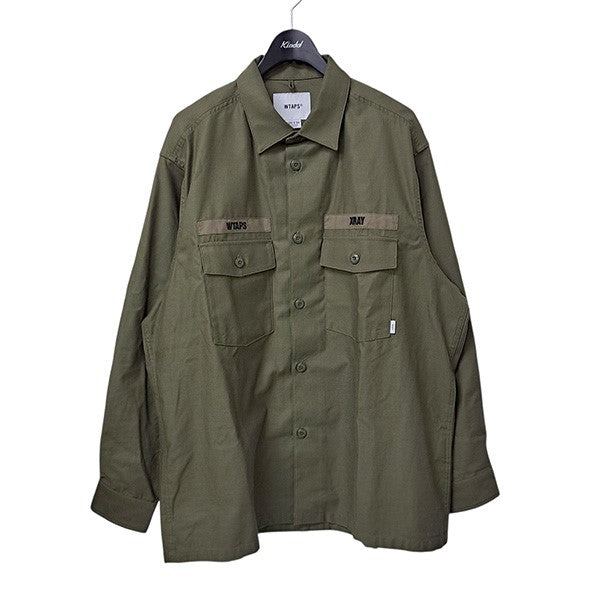 WTAPS(ダブルタップス) 24AWCBW ／ LS ／ COTTON．SATINミリタリー