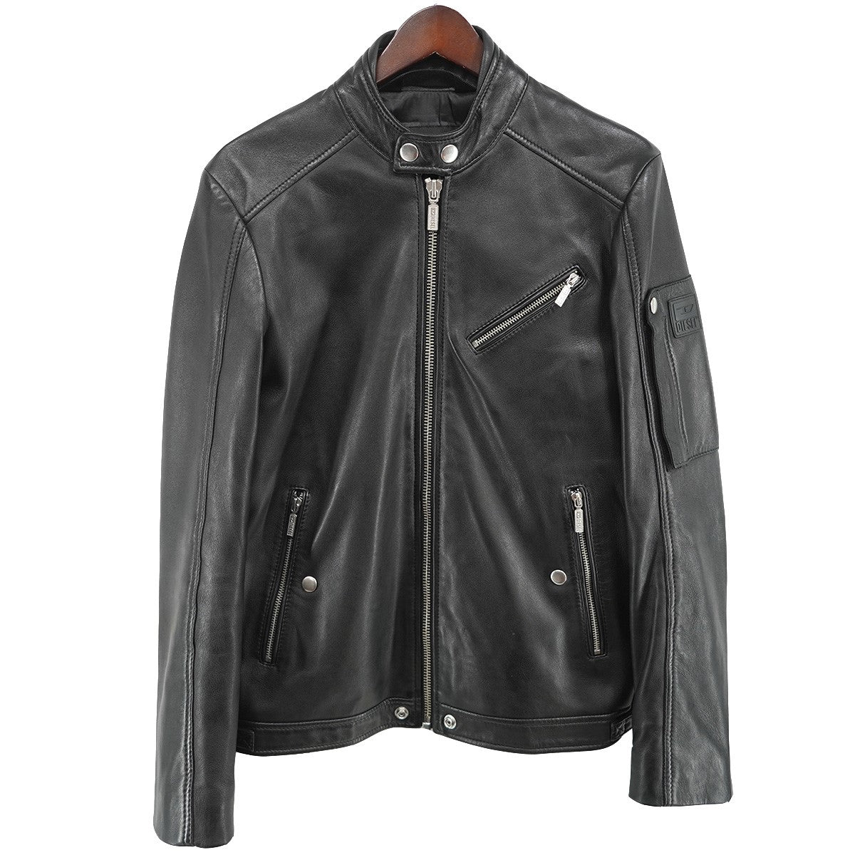 DIESEL(ディーゼル) L-CASE-KA JACKETロゴ シープスキン シングル