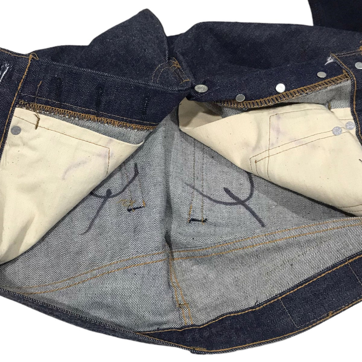 LEVI'S(リーバイス) デニムパンツ 501 66前期 スモールe ボタン裏6