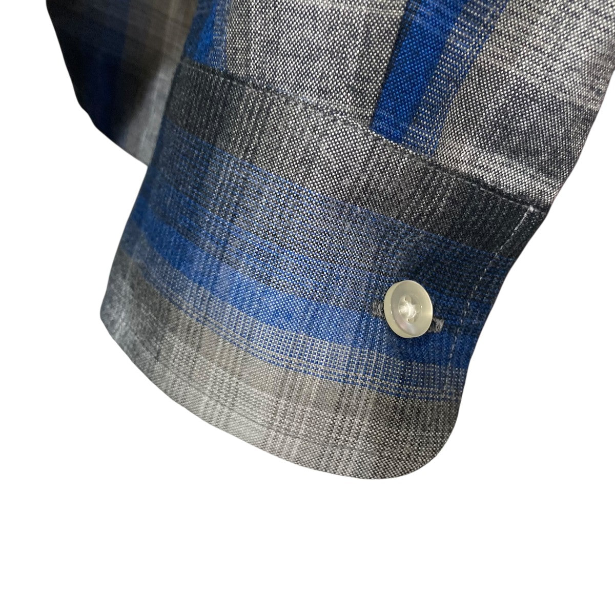 WACKO MARIA(ワコマリア) オンブレチェックシャツ ネイビー サイズ L