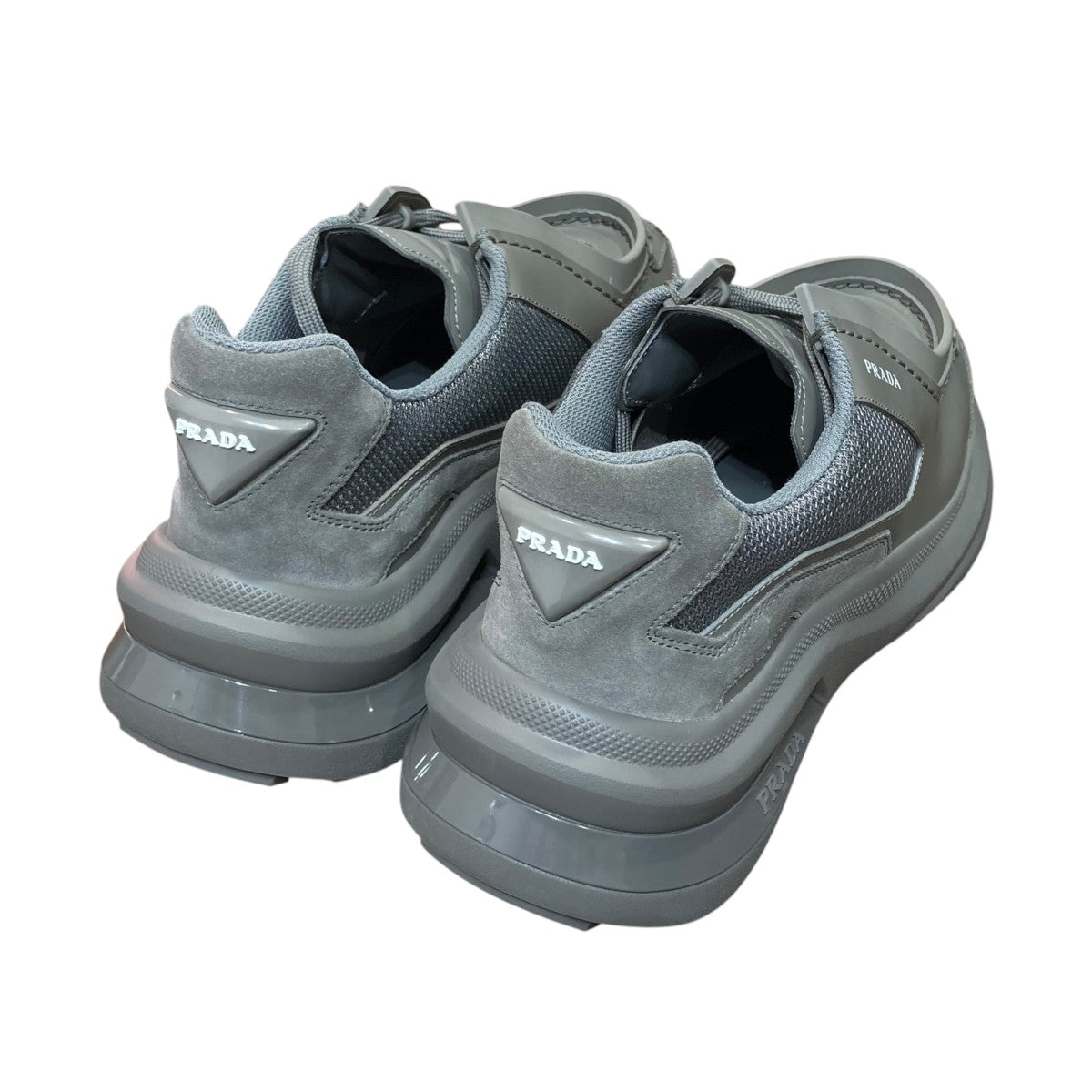 PRADA(プラダ) 23AWシステムスニーカー2EG424 2EG424 グレー サイズ 7