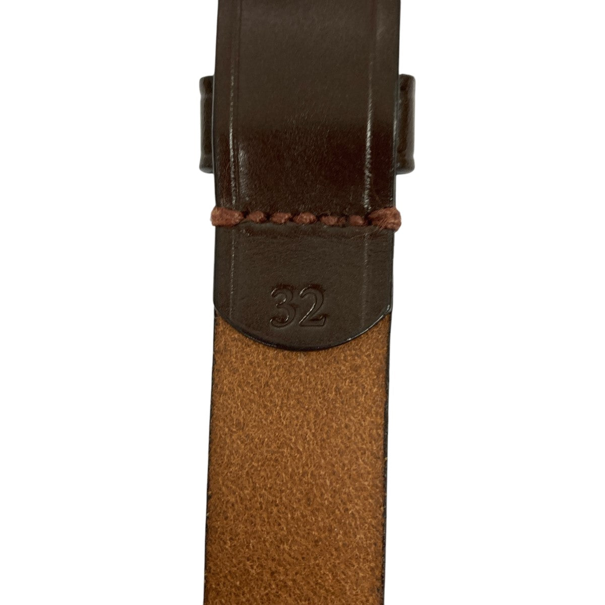 ATLAST ＆ CO(アットラスト) INITIAL BELTレザーベルト ブラウン