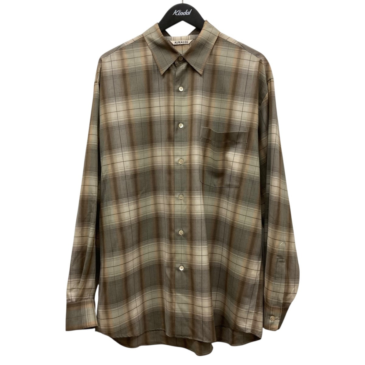AURALEE(オーラリー) 25SSSUPER LIGHT WOOL CHECK SHIRTウールチェック