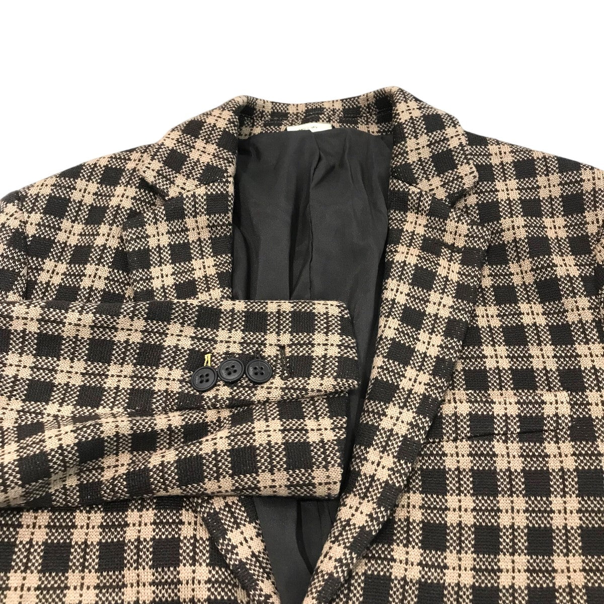 FENDI(フェンディ) チェック柄セットアップ ベージュ×ブラウン サイズ