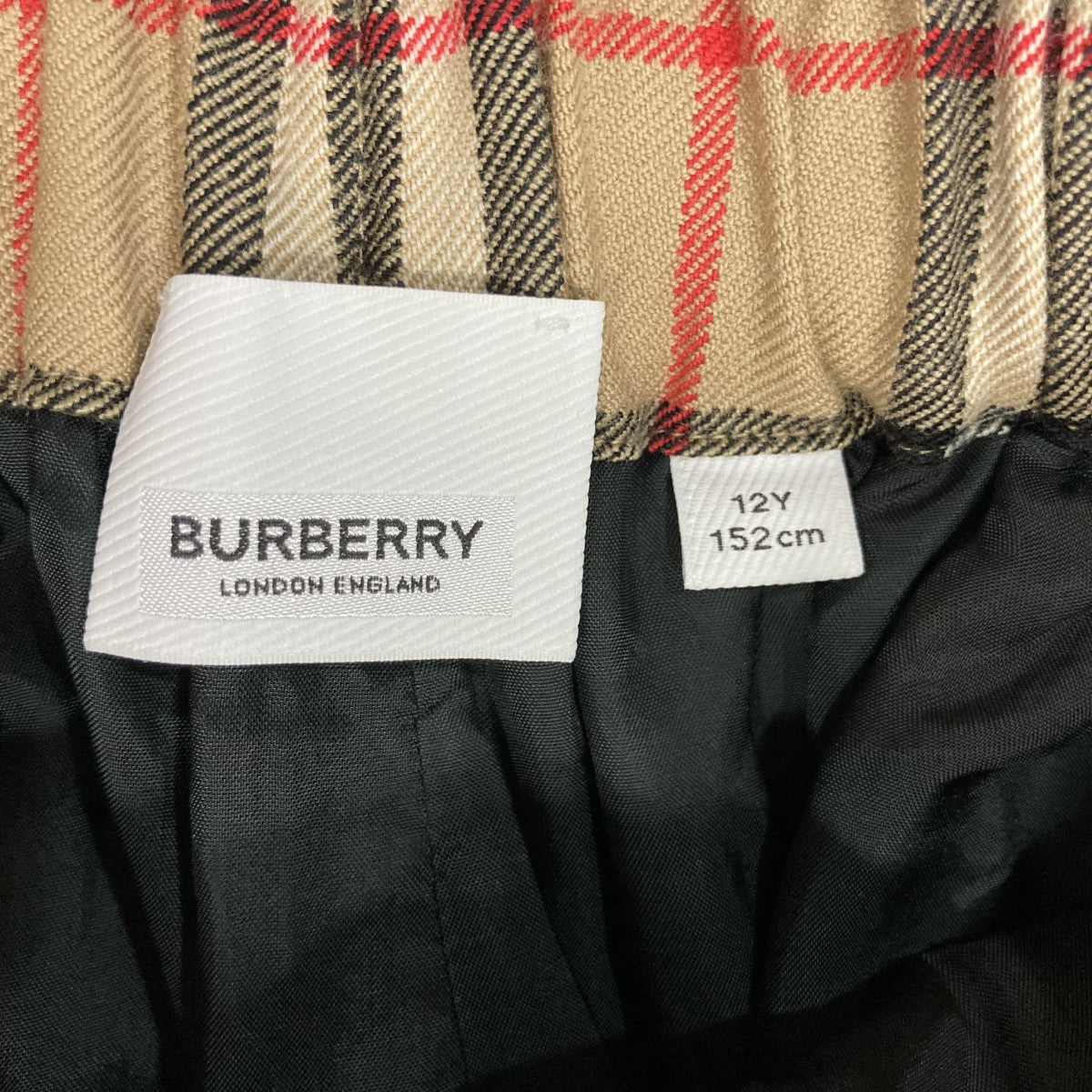 BURBERRY(バーバリー) チェックワイドパンツ8015464 8015464 ベージュ