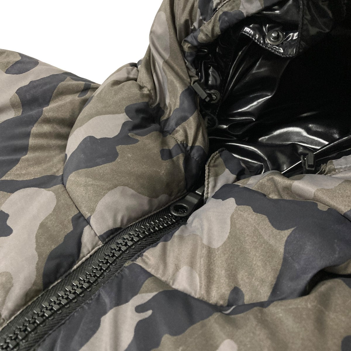 DUVETICA×HYDROGEN DOWN JACKETカモフラ柄ダウンジャケット ブラック