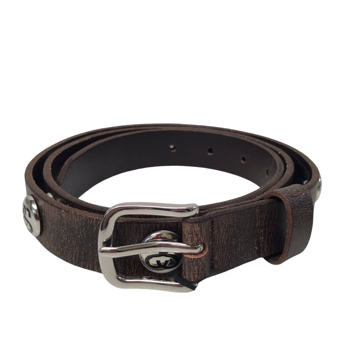 stussy(ステューシー) SS LINK STUDDED BELT スタッズレザーベルト