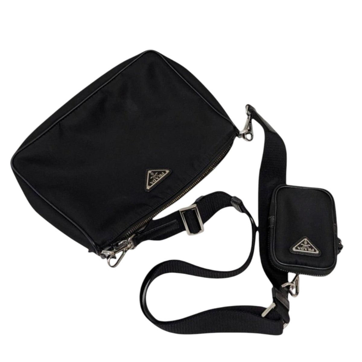 PRADA(プラダ) Re-Nylon Xサフィアーノレザー ショルダーバッグ 2VH113