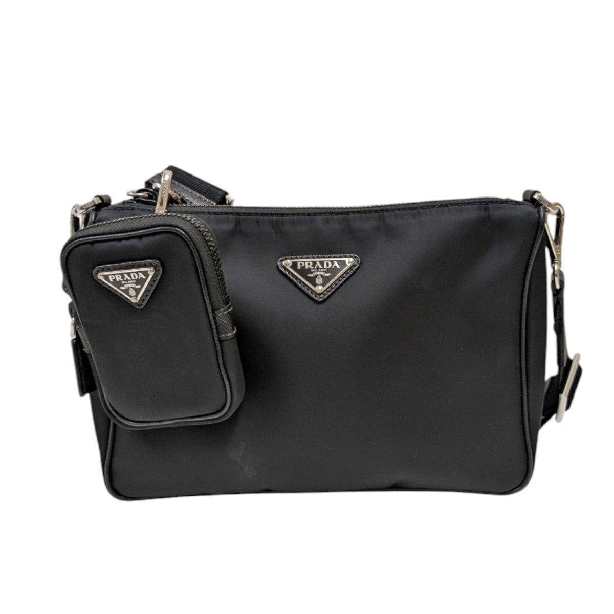 PRADA(プラダ) Re-Nylon Xサフィアーノレザー ショルダーバッグ 2VH113