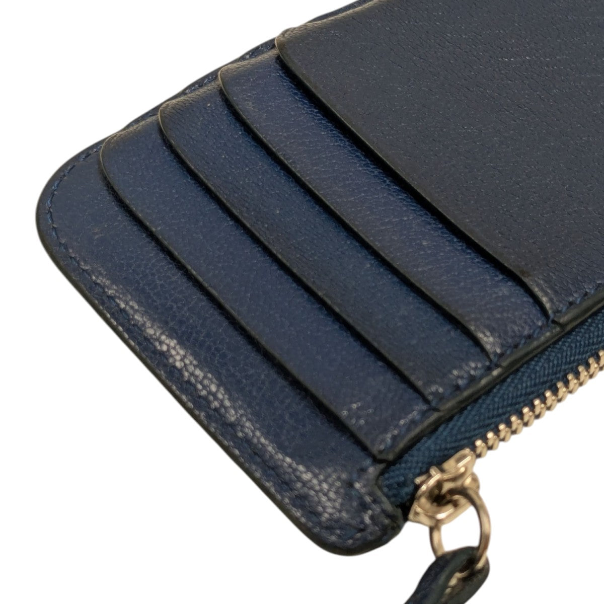THE ROW(ザロウ) Zipped Wallet カードケース W1679ML39 ネイビー