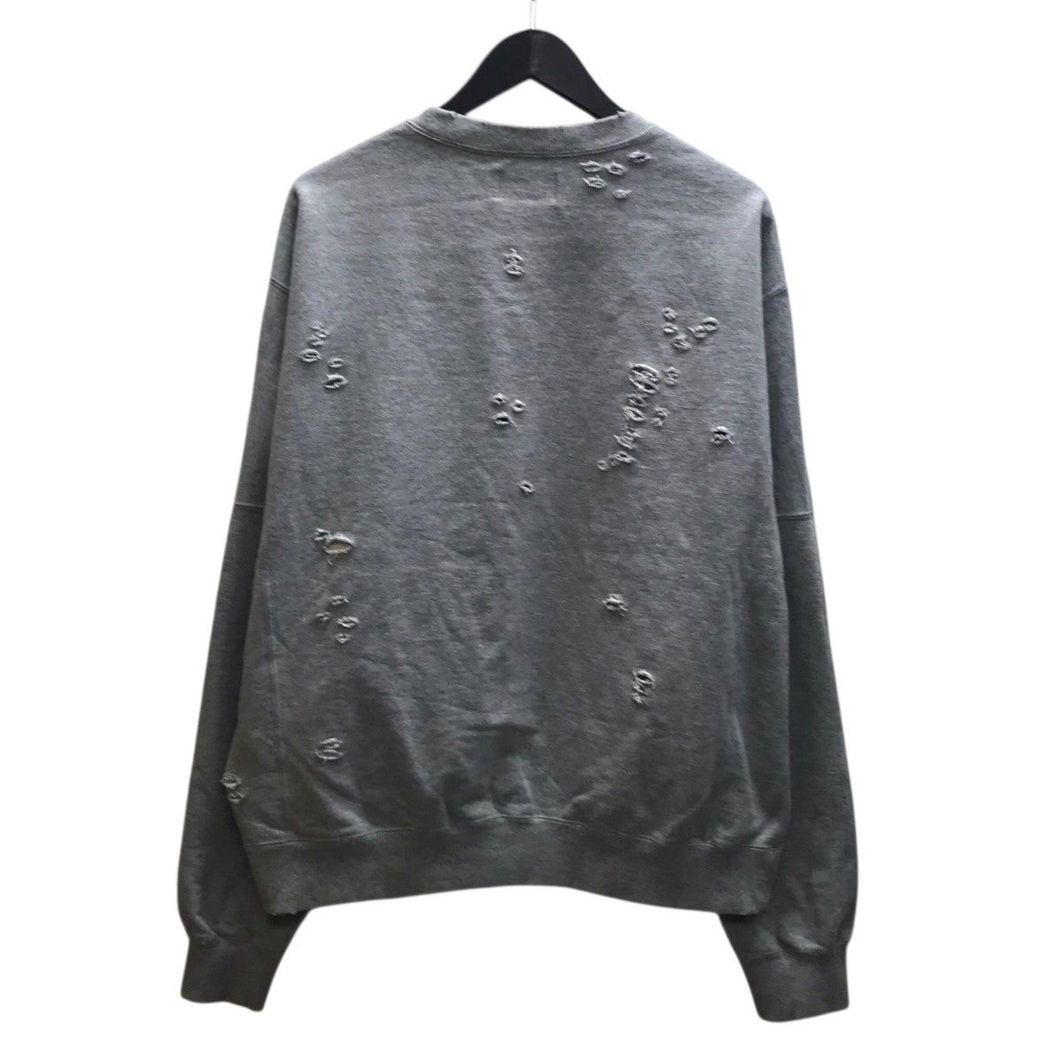 Deluxe(デラックス) ダメージ加工スウェット 25SD2669 グレー サイズ L