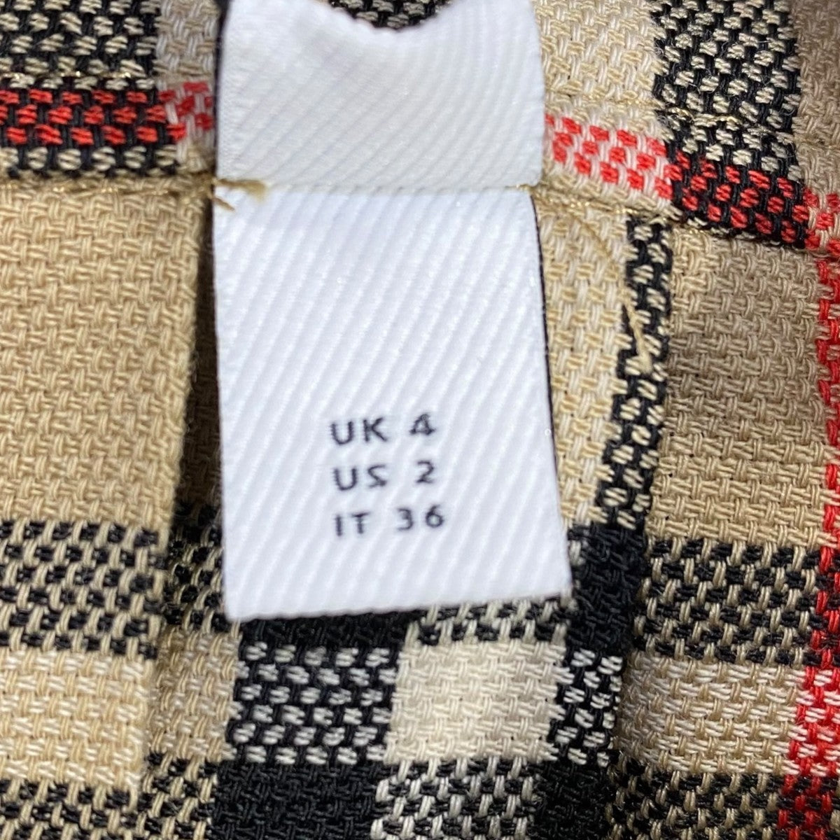 BURBERRY(バーバリー) チェックプリーツラップスカート8025832 8025832